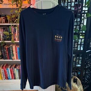 Vineyard Vines Classic Navy Long Sleeve Tee